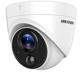Камера відеоспостереження Hikvision DS-2CE71H0T-PIRLPO (5 Мп, 2.8 мм), PoE, із динаміком та мікрофоном, IP67, Білий 99-00001510 фото