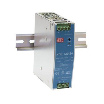 Блок питания NDR-120-24 24В 5А на DIN-рейку 10000001275 фото