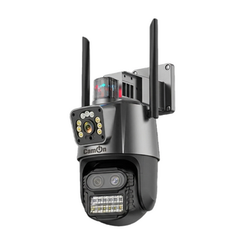 Камера відеоспостереження CamON ICC-S9-3Lens (3+3+3 Мп, 3,6 мм; 2.8 мм; 12 мм), Wi-Fi, три об'єктиви, IP66, Білий CAM-00017 фото