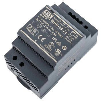 Блок живлення MeanWell HDR-60-24 24В 2.5А на DIN-рейку 99-00013283 фото