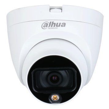 Камера відеоспостереження Dahua DH-HAC-HDW1509TLQP-A-LED (5 Мп, 3.6 мм), PoE, із мікрофоном, IP67, Білий 99-00006109 фото