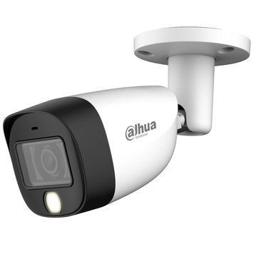 Камера видеонаблюдения Dahua DH-HAC-HFW1500CMP-IL-A (5 Мп, 2.8 мм), PoE, с микрофоном, IP67, Белый 99-00014434 фото