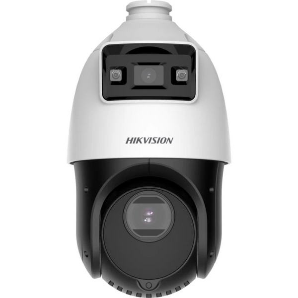 Камера видеонаблюдения Hikvision DS-2SE4C425MWG-E (4 Мп, 2.8 мм; 4.8-120 мм), PoE, с динамиком и микрофоном, IP66, Белый 99-00019959 фото