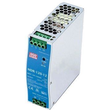 Блок живлення Mean Well NDR-120-12 12В 10А на DIN-рейку 99-00024917 фото