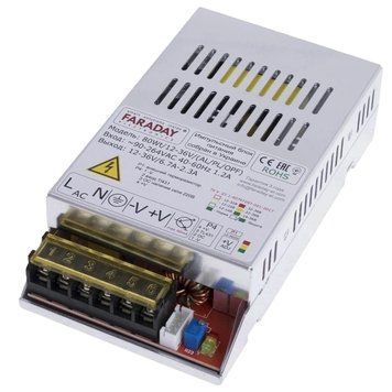 Блок живлення Faraday Electronics 80Wt/12-36V/ALU 11.8-37.5В 99-00015159 фото