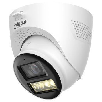 Камера відеоспостереження Dahua DH-HAC-HDW1200TQP-IL-T (2 Мп, 2.8 мм), PoE, із мікрофоном, IP67, Білий 99-10027009 фото