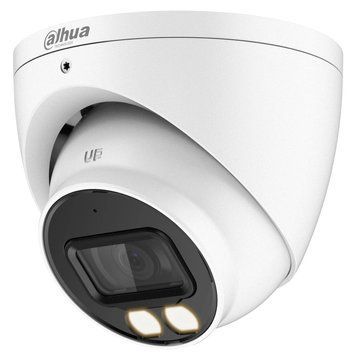 Камера відеоспостереження Dahua DH-HAC-HDW1200TP-IL-A (2 Мп, 3.6 мм), PoE, із мікрофоном, IP67, Білий 99-00014823 фото