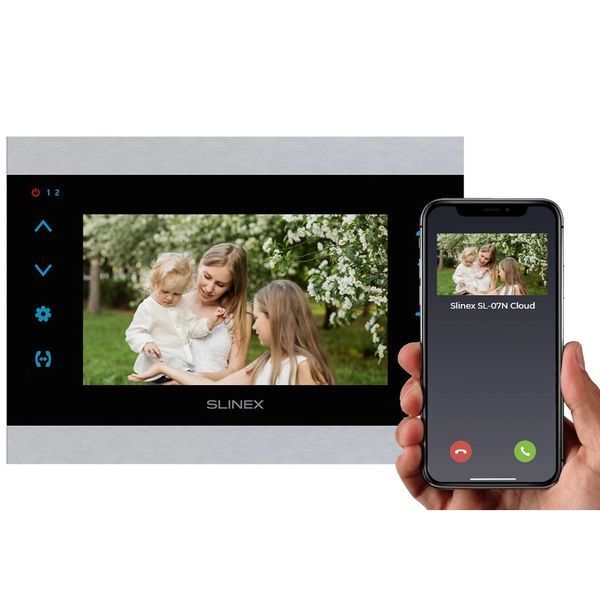 Wi-Fi відеодомофон Slinex SL-07N Cloud silver/black (7") 99-00012643 фото