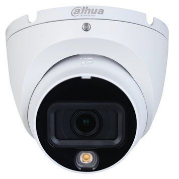 Камера відеоспостереження Dahua DH-HAC-HDW1500TLMP-IL-A (5 Мп, 2.8 мм), PoE, із мікрофоном, IP67, Білий 99-00014825 фото