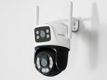Камера відеоспостереження CamON S4C (3+3 Мп, 3.6 мм), Wi-Fi, із динаміком та мікрофоном, IP66, Білий CAM-00002 фото