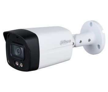 Камера відеоспостереження Dahua DH-HAC-HFW1509TLMP-A-LED (5 Мп, 2.8 мм), PoE, із мікрофоном, IP67, Білий 99-00003444 фото