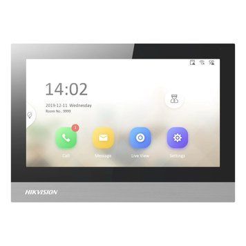 IP видеодомофон Hikvision DS-KH8380-WTE1/Flush (7", врезной) 99-10027702 фото