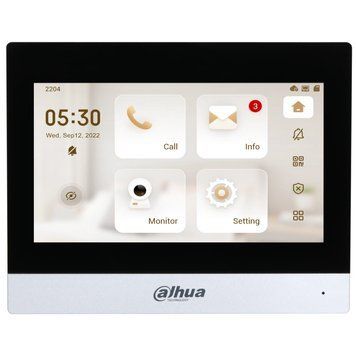 IP відеодомофон Dahua DHI-VTH8621KMS-WP (7", Wi-Fi, Android) 99-00020771 фото