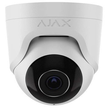 Камера відеоспостереження Ajax TurretCam (8EU) (5 Мп, 4 мм), PoE, із мікрофоном, IP67, Білий 99-00017165 фото