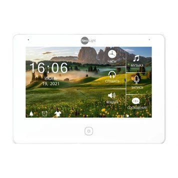 Wi-Fi відеодомофон NeoLight ALPHA HD WF White (7", білий) 99-00005719 фото