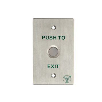 Кнопка виходу врізна Yli Electronic PBK-814D (металева, LED) 99-00005931 фото
