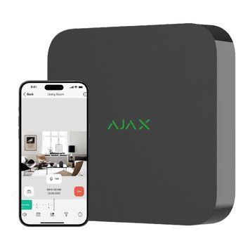 8-канальний мережевий IP відеореєстратор 4K (чорний) Ajax NVR (8ch) (8EU) black 99-00015025 фото