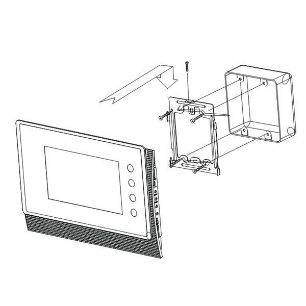 Відеодомофон Commax CDV-70U (7", Blue Crystal дизайн) 99-00021047 фото