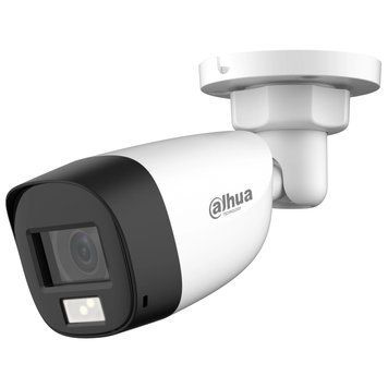 Камера видеонаблюдения Dahua DH-HAC-HFW1500CLP-IL-A (5 Мп, 2.8 мм), PoE, с микрофоном, IP67, Белый 99-00013751 фото