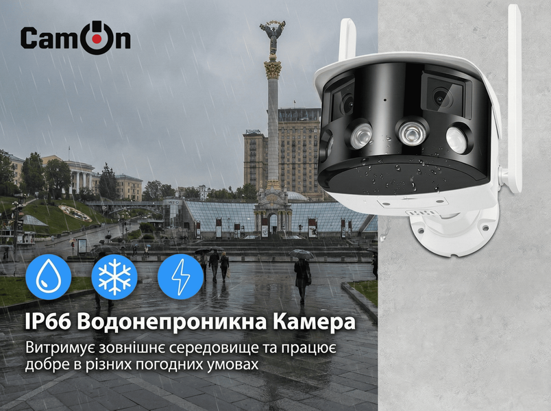 Камера відеоспостереження CamON ICC QSY 2Lens CAM-00014 фото