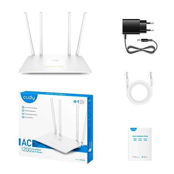 Маршрутизатор Cudy WR1200 двухдиапазонный VM30949 фото