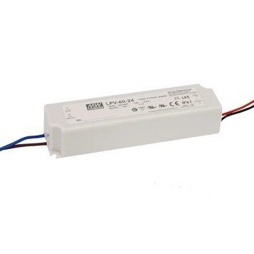 Блок питания герметичный Mean Well LPV-60-24 24В 2.5А IP67 99-00016036 фото