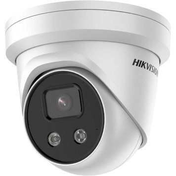 Камера відеоспостереження Hikvision DS-2CD3386G2-IS (8 Мп, 2.8 мм), PoE, із мікрофоном, IP67, Білий 99-00003719 фото