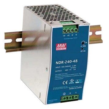 Блок живлення Mean Well NDR-240-48 48В 5А на DIN-рейку 99-00014602 фото