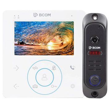 Комплект видеодомофона BCOM BD-480 White Kit (4.3") 99-00025124 фото