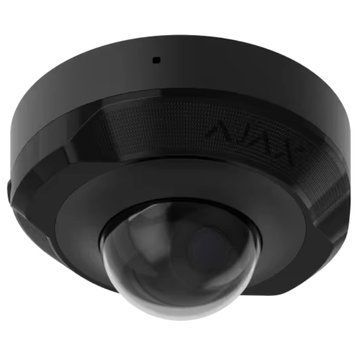 Камера відеоспостереження Ajax DomeCam Mini (8EU) (8 Мп, 2.8 мм), PoE, із мікрофоном, IP67, Чорний 99-00017180 фото
