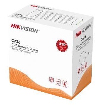 Кабель витая пара Hikvision DS-1LN6UU/CCA Cat.6 4x2x0.57 мм внутренний (305 м) 99-10027038 фото