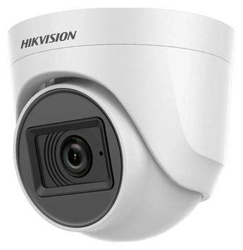 Камера відеоспостереження Hikvision DS-2CE76H0T-ITPFS (5 Мп, 2.8 мм), PoE, із мікрофоном, IP67, Білий 99-00014952 фото