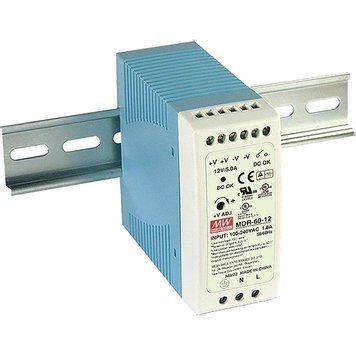 Блок живлення MeanWell MDR-60-12 12В 5А на DIN-рейку 99-10025987 фото
