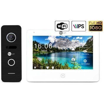 Комплект видеодомофона NeoLight NeoKIT HD Pro WF Black (Wi-Fi) 99-00006742 фото
