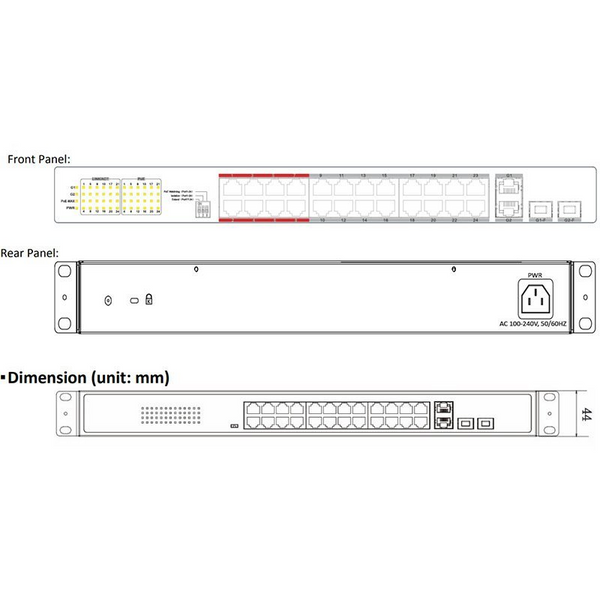 Коммутатор Hikvision DS-3E0326P-E(C) 99-00015584 фото