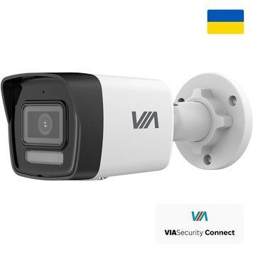Камера відеоспостереження VIASecurity VIA-IPC-4BE-LIM (4 Мп, 2.8 мм), PoE, IP67, Білий 99-10026382 фото