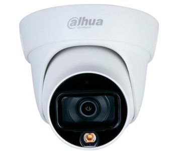 Камера відеоспостереження Dahua DH-HAC-HDW1239TLP-A-LED (2 Мп, 2.8 мм), PoE, із мікрофоном, IP67, Білий 99-00002068 фото